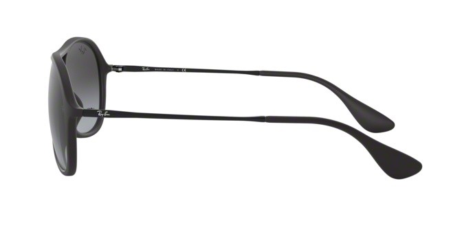 Sonnenbrillen Ray-Ban Alex RB 4201 (622/8G) farbe rubber black form aviator gläser grey gradient