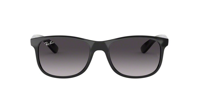 Sonnenbrillen Ray-Ban Andy RB 4202 (601/8G) farbe black form rechteckig gläser gray gradient