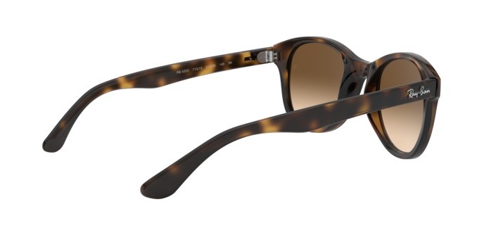 Sonnenbrillen Ray-Ban RB 4203 (710/13) farbe shiny havana form rund gläser brown gradient