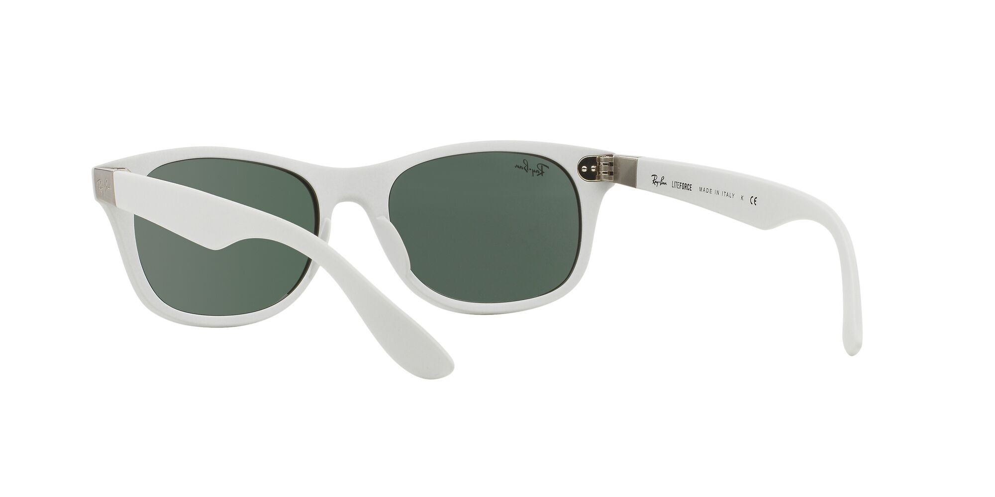 Sonnenbrillen Ray-Ban RB 4207 (609671) farbe bianco form quadratisch gläser verde classic