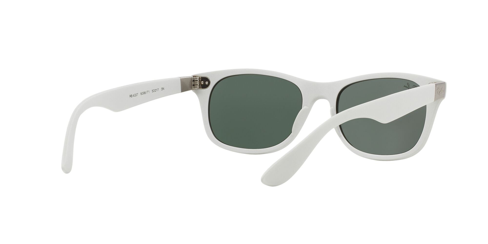 Sonnenbrillen Ray-Ban RB 4207 (609671) farbe bianco form quadratisch gläser verde classic