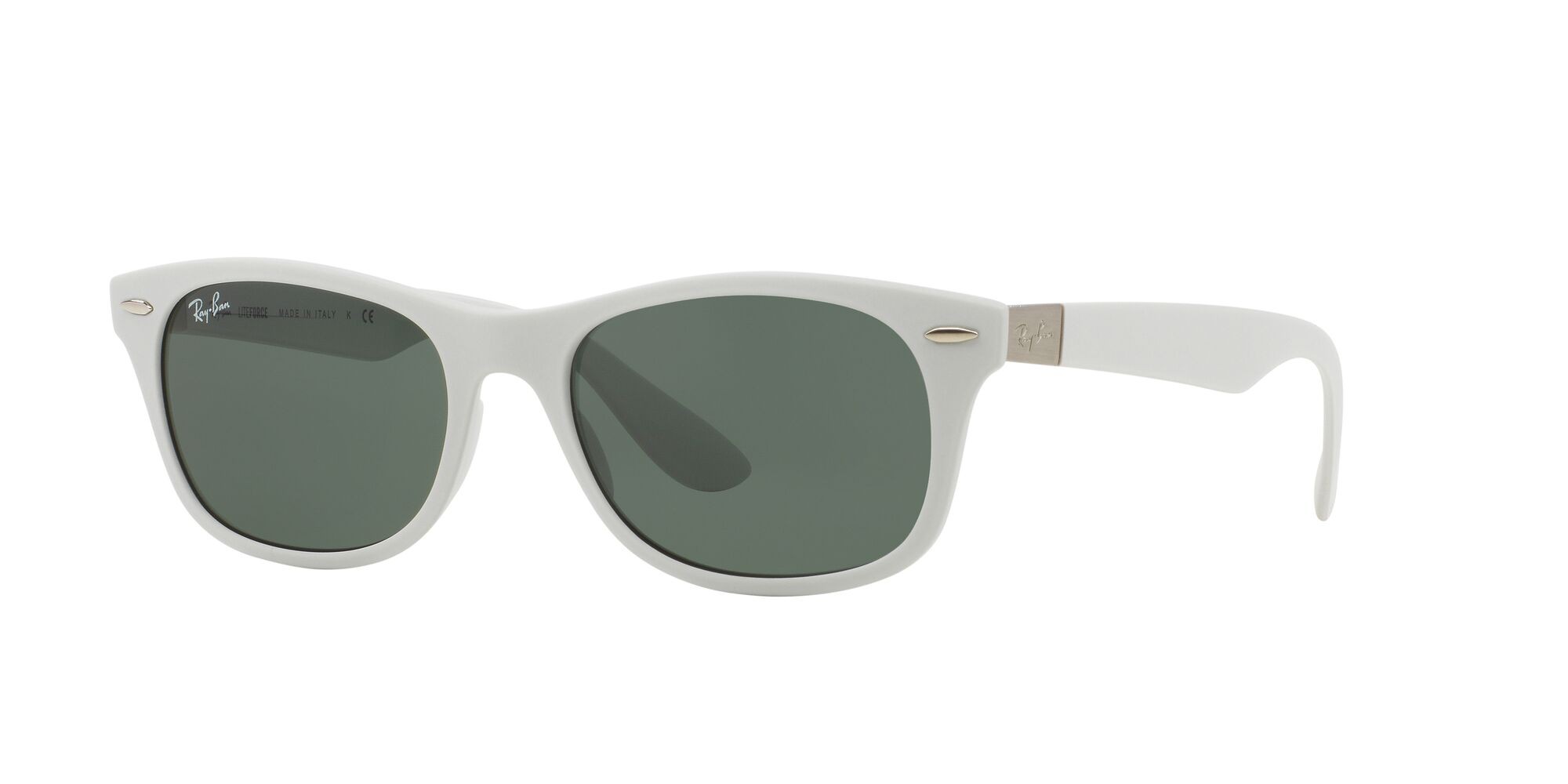Sonnenbrillen Ray-Ban RB 4207 (609671) farbe bianco form quadratisch gläser verde classic