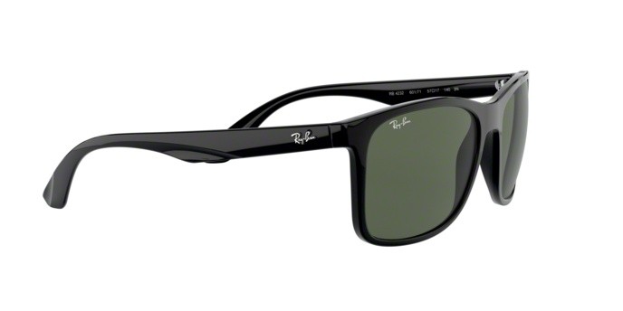 Sonnenbrillen Ray-Ban RB 4232 (601/71) farbe black form quadratisch gläser grey green