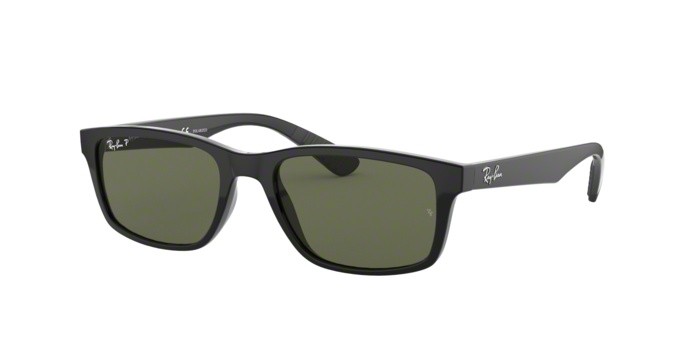 Sonnenbrillen Ray-Ban RB 4234 (601/9A) farbe black form rechteckig gläser polar green