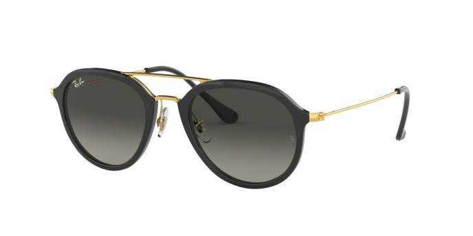Sonnenbrillen Ray-Ban RB 4253 (601/71) farbe black form quadratisch gläser grey gradient