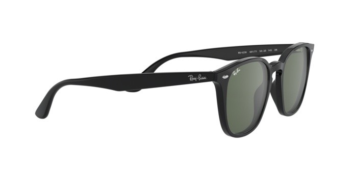 Sonnenbrillen Ray-Ban RB 4258 (601/71) farbe black form unregelmäßig gläser green