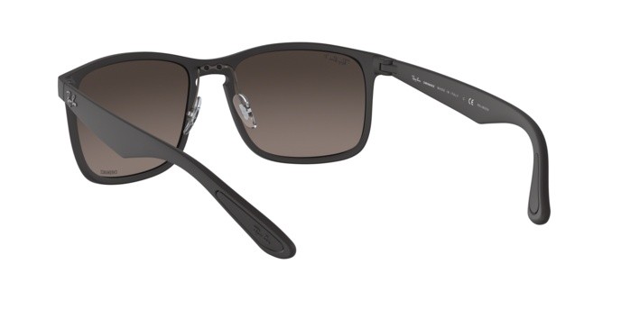 Sonnenbrillen Ray-Ban Chromance RB 4264 (601S5J) farbe nero form quadratisch gläser argento