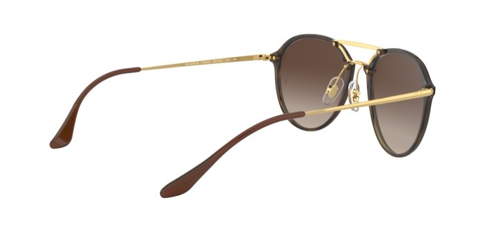 Sonnenbrillen Ray-Ban Blaze Doublebridge RB 4292N (710/13) farbe light havana form pantos gläser brown gradient