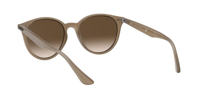 Sonnenbrillen Ray-Ban RB 4305 (616613) farbe opal beige form pantos gläser brown gradient dark brown