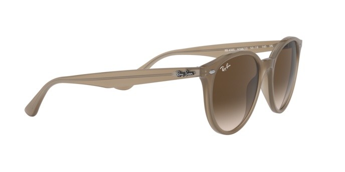 Sonnenbrillen Ray-Ban RB 4305 (616613) farbe opal beige form pantos gläser brown gradient dark brown