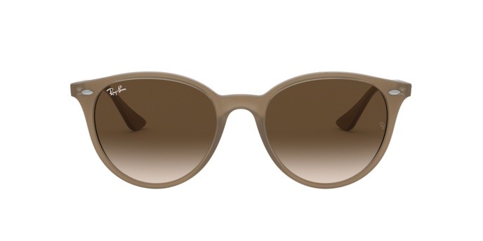 Sonnenbrillen Ray-Ban RB 4305 (616613) farbe opal beige form pantos gläser brown gradient dark brown