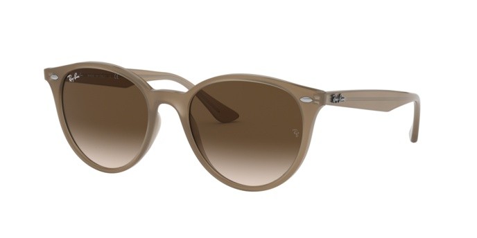 Sonnenbrillen Ray-Ban RB 4305 (616613) farbe opal beige form pantos gläser brown gradient dark brown