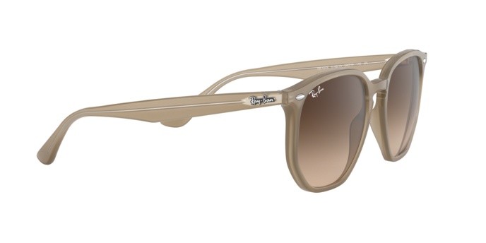 Sonnenbrillen Ray-Ban RB 4306 (616613) farbe opal beige form unregelmäßig gläser brown gradient dark brown