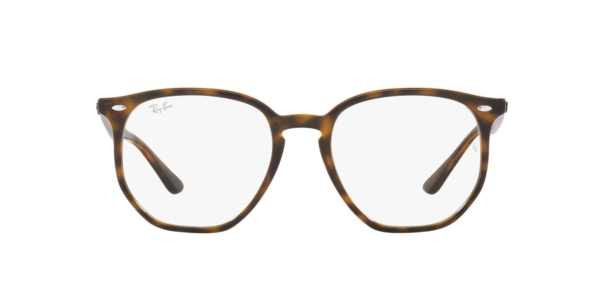 Sunglasses Ray-Ban RB 4306 (710/M1) color havana chiaro shape irregular lenses transitions® g-15 trasparente/verde
