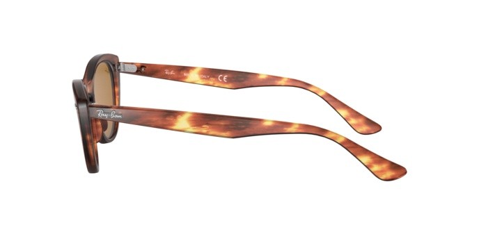 Sunglasses Ray-Ban Nina RB 4314N (954/33) color stripped brown shape cat eye lenses brown