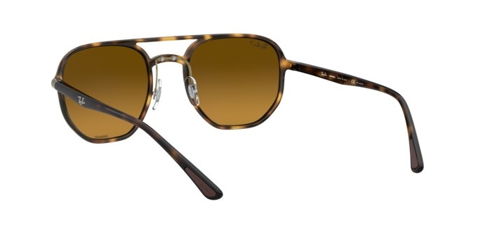Sonnenbrillen Ray-Ban Chromance RB 4321CH (710/A2) farbe havana form quadratisch gläser brown mir grey gradient polar