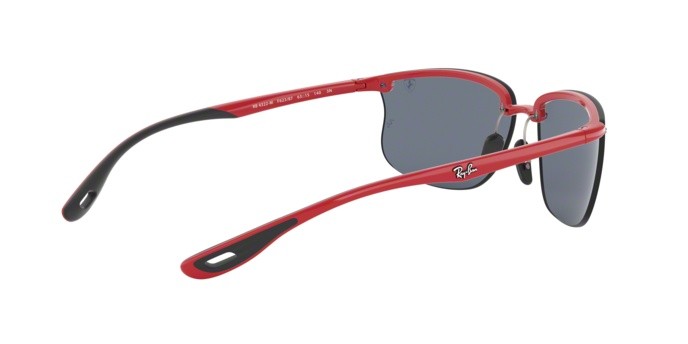Sonnenbrillen Ray-Ban Scuderia Ferrari Collection RB 4322M (F62387) farbe red form unregelmäßig gläser dark grey