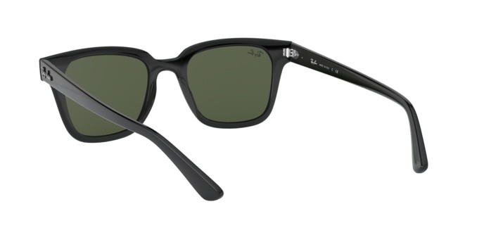 Sonnenbrillen Ray-Ban RB 4323 (601/31) farbe black form quadratisch gläser green
