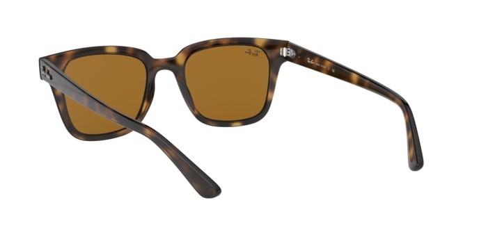 Occhiali da sole Ray-Ban RB 4323 (710/33) colore havana forma quadrato lenti brown