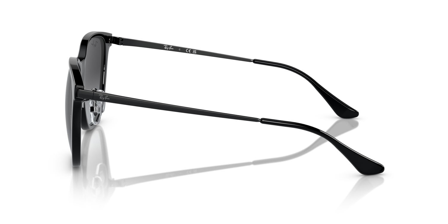 Sonnenbrillen Ray-Ban RB 4333D (601/8G) farbe nero form quadratisch gläser grigio