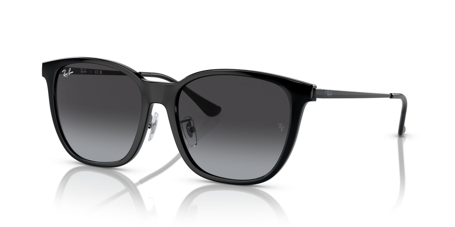 Sonnenbrillen Ray-Ban RB 4333D (601/8G) farbe nero form quadratisch gläser grigio
