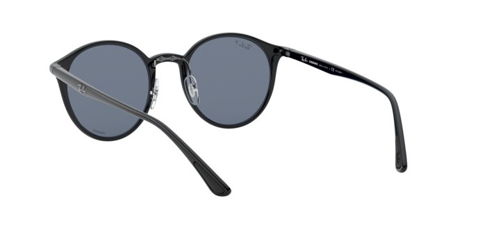 Sunglasses Ray-Ban RB 4336CH (601/BA) color black shape pantos lenses blue