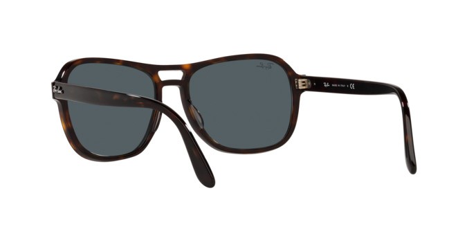 Sonnenbrillen Ray-Ban State side RB 4356 (902/R5) farbe havana form quadratisch gläser blue