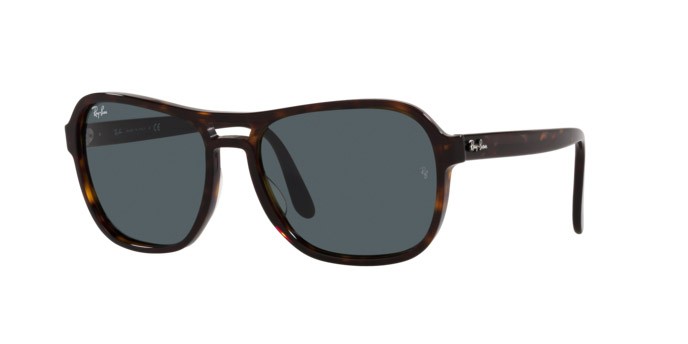 Sonnenbrillen Ray-Ban State side RB 4356 (902/R5) farbe havana form quadratisch gläser blue