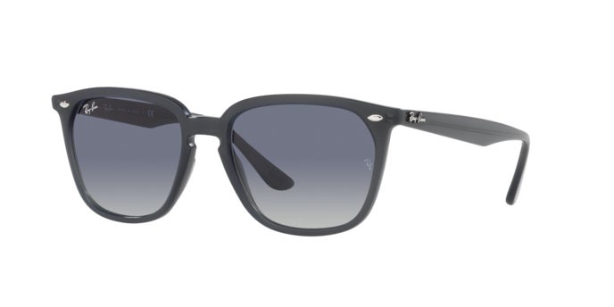 Sonnenbrillen Ray-Ban RB 4362 (62304L) farbe opal grey form quadratisch gläser grey gradient dark blue