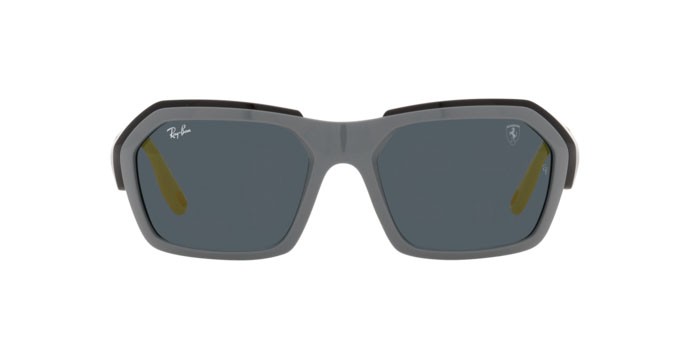 Sonnenbrillen Ray-Ban Scuderia Ferrari Collection RB 4367M (F67287) farbe grey form unregelmäßig gläser dark grey