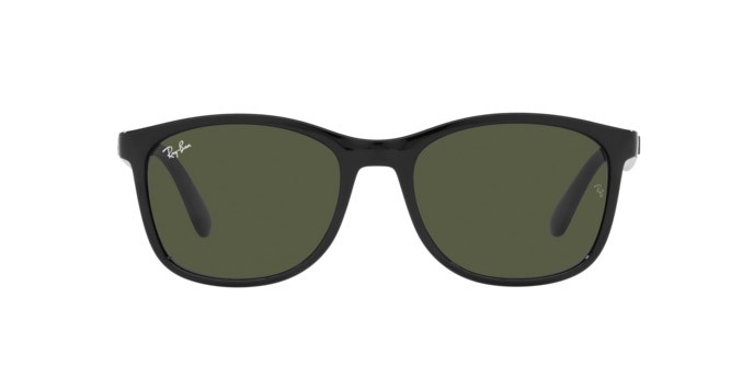 Sonnenbrillen Ray-Ban RB 4374 (601/31) farbe black form quadratisch gläser green