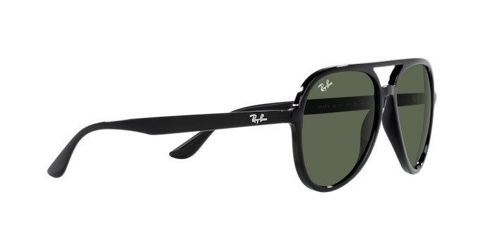 Sonnenbrillen Ray-Ban RB 4376 (601/71) farbe nero form aviator gläser verde scuro
