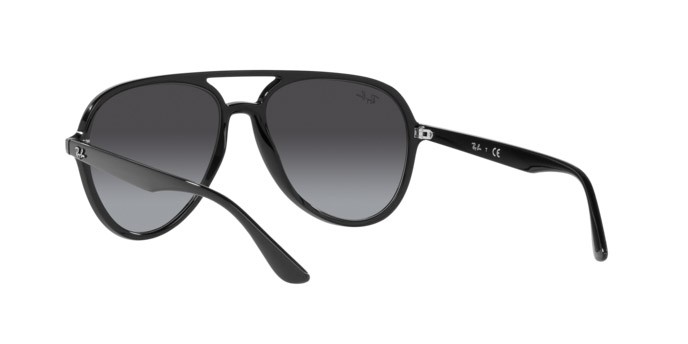 Sunglasses Ray-Ban RB 4376 (601/8G) color black shape aviator lenses grey gradient