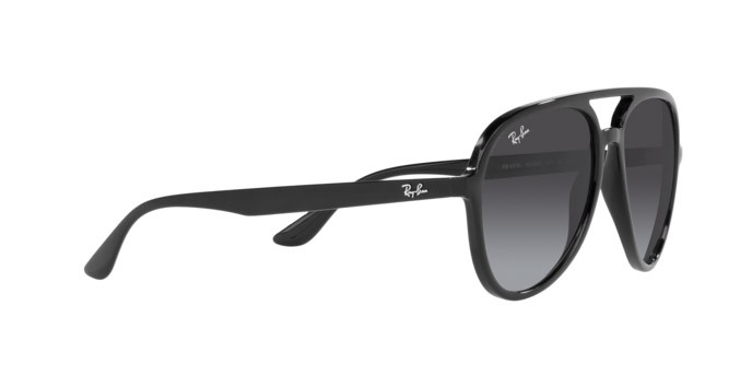 Sunglasses Ray-Ban RB 4376 (601/8G) color black shape aviator lenses grey gradient