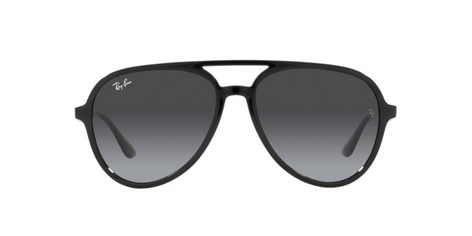Sunglasses Ray-Ban RB 4376 (601/8G) color black shape aviator lenses grey gradient