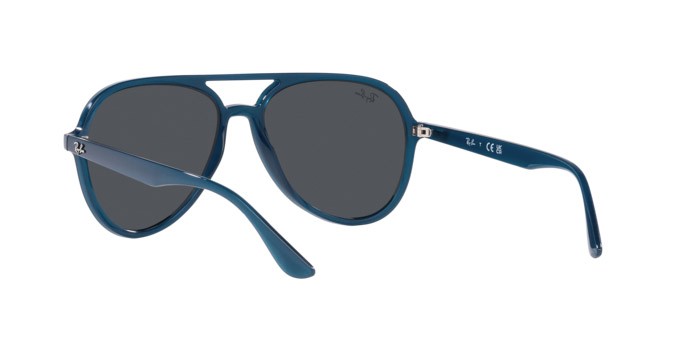 Sonnenbrillen Ray-Ban RB 4376 (669487) farbe blu scuro opalino form aviator gläser grigio scuro