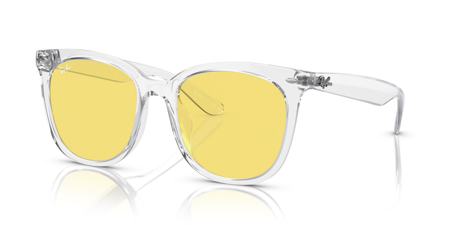 Sonnenbrillen Ray-Ban RB 4379D (644785) farbe trasparente form quadratisch gläser giallo