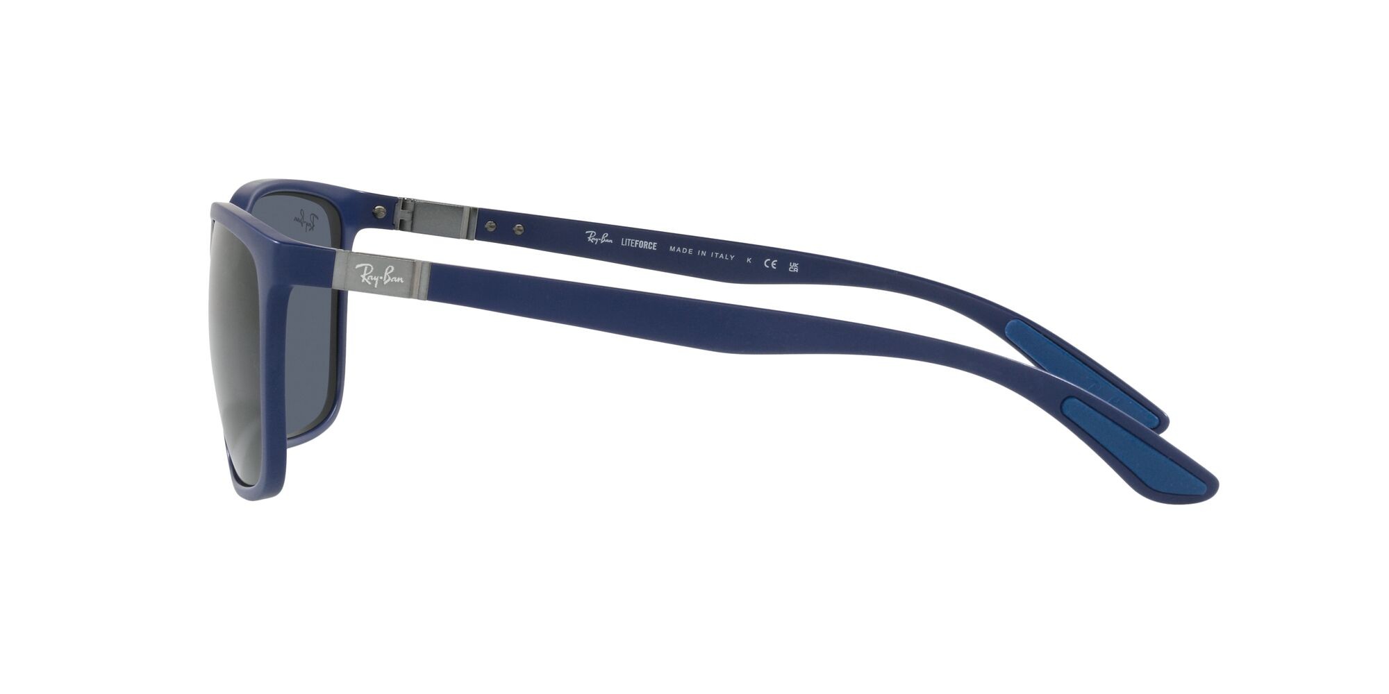 Sonnenbrillen Ray-Ban RB 4385 (601587) farbe blu opaco form rechteckig gläser grigio scuro