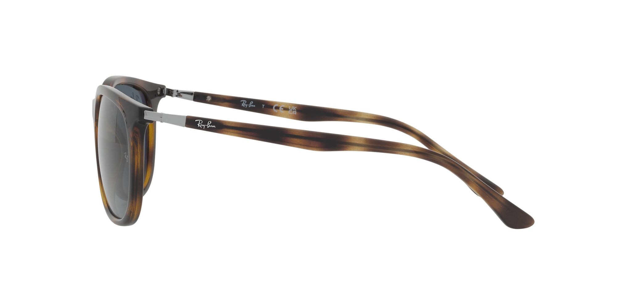Sonnenbrillen Ray-Ban RB 4386 (710/R5) farbe havana form quadratisch gläser blu