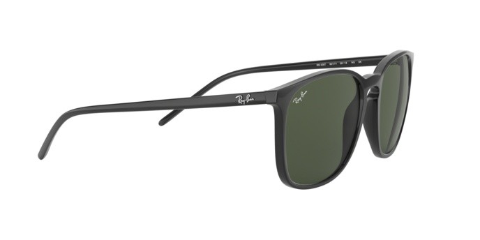 Sonnenbrillen Ray-Ban RB 4387 (601/71) farbe black form pantos gläser green