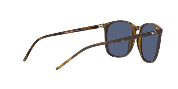 Sonnenbrillen Ray-Ban RB 4387 (710/80) farbe havana form quadratisch gläser blu scuro