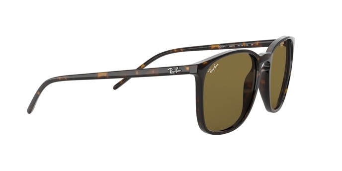 Sonnenbrillen Ray-Ban RB 4387F (902/73) farbe havana form quadratisch gläser brown