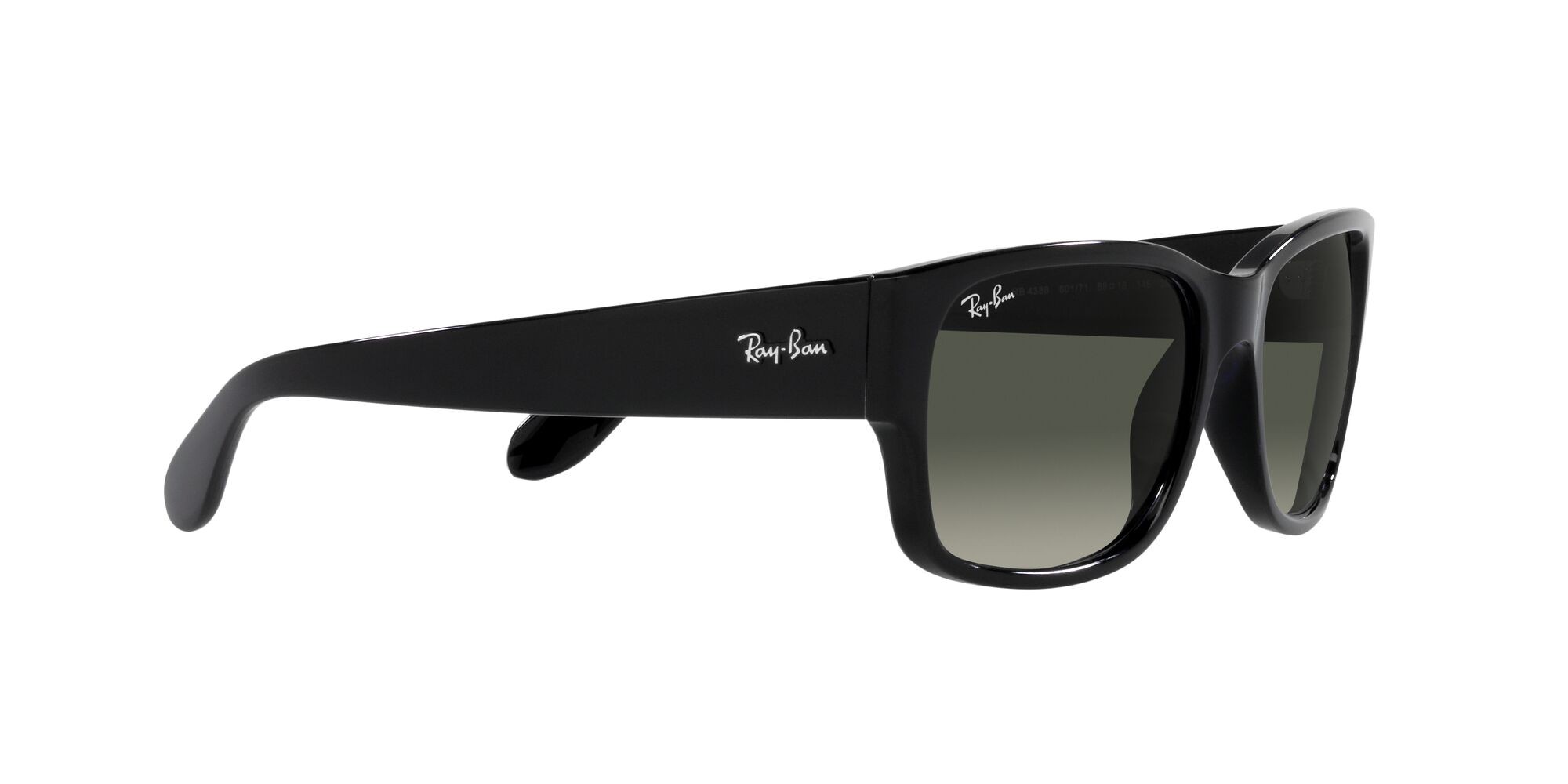 Sonnenbrillen Ray-Ban RB 4388 (601/71) farbe nero form quadratisch gläser sfumato grigio
