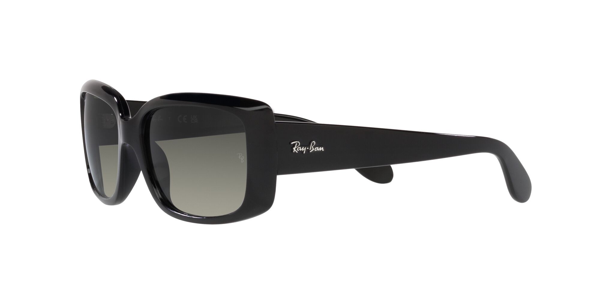 Sonnenbrillen Ray-Ban RB 4389 (601/71) farbe nero form quadratisch gläser sfumato grigio