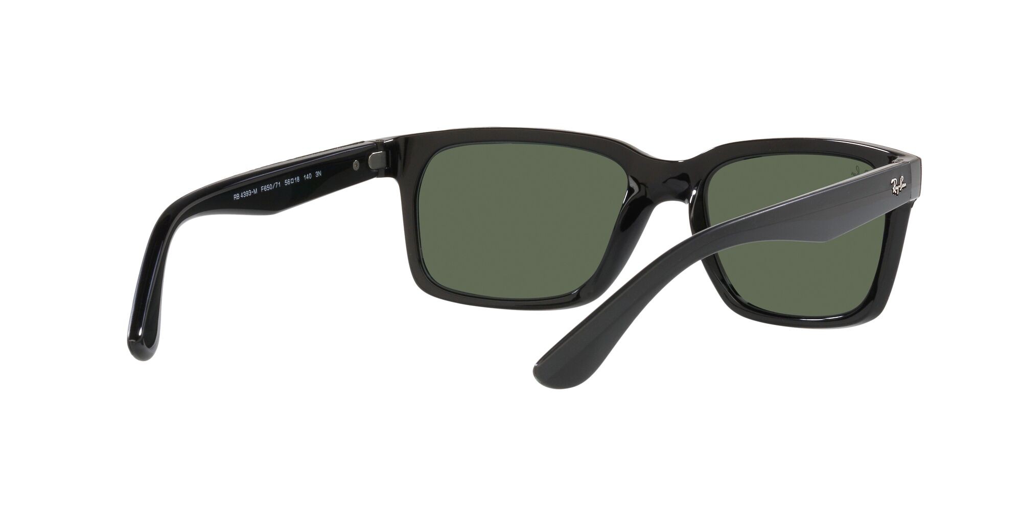 Sonnenbrillen Ray-Ban Scuderia Ferrari RB 4393M (F65071) farbe black on rubber black form rechteckig gläser verde scuro