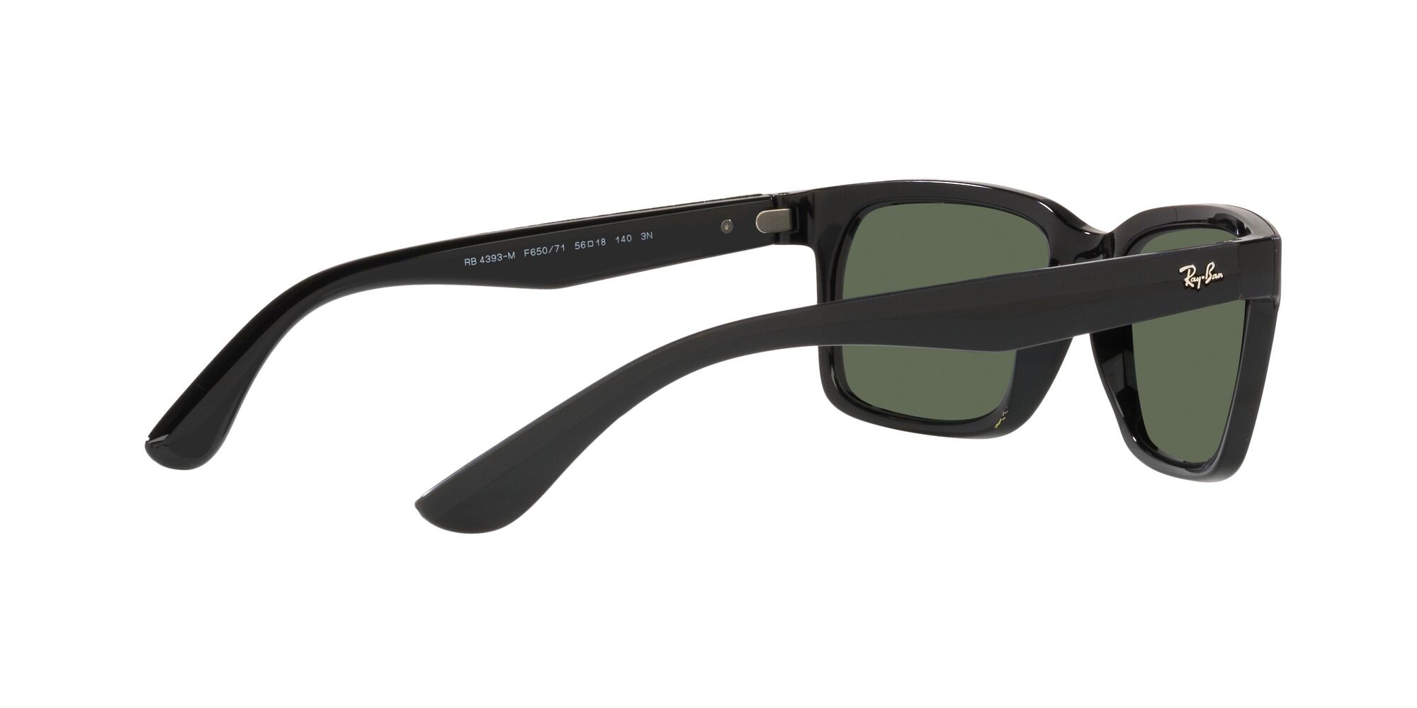 Sonnenbrillen Ray-Ban Scuderia Ferrari RB 4393M (F65071) farbe black on rubber black form rechteckig gläser verde scuro