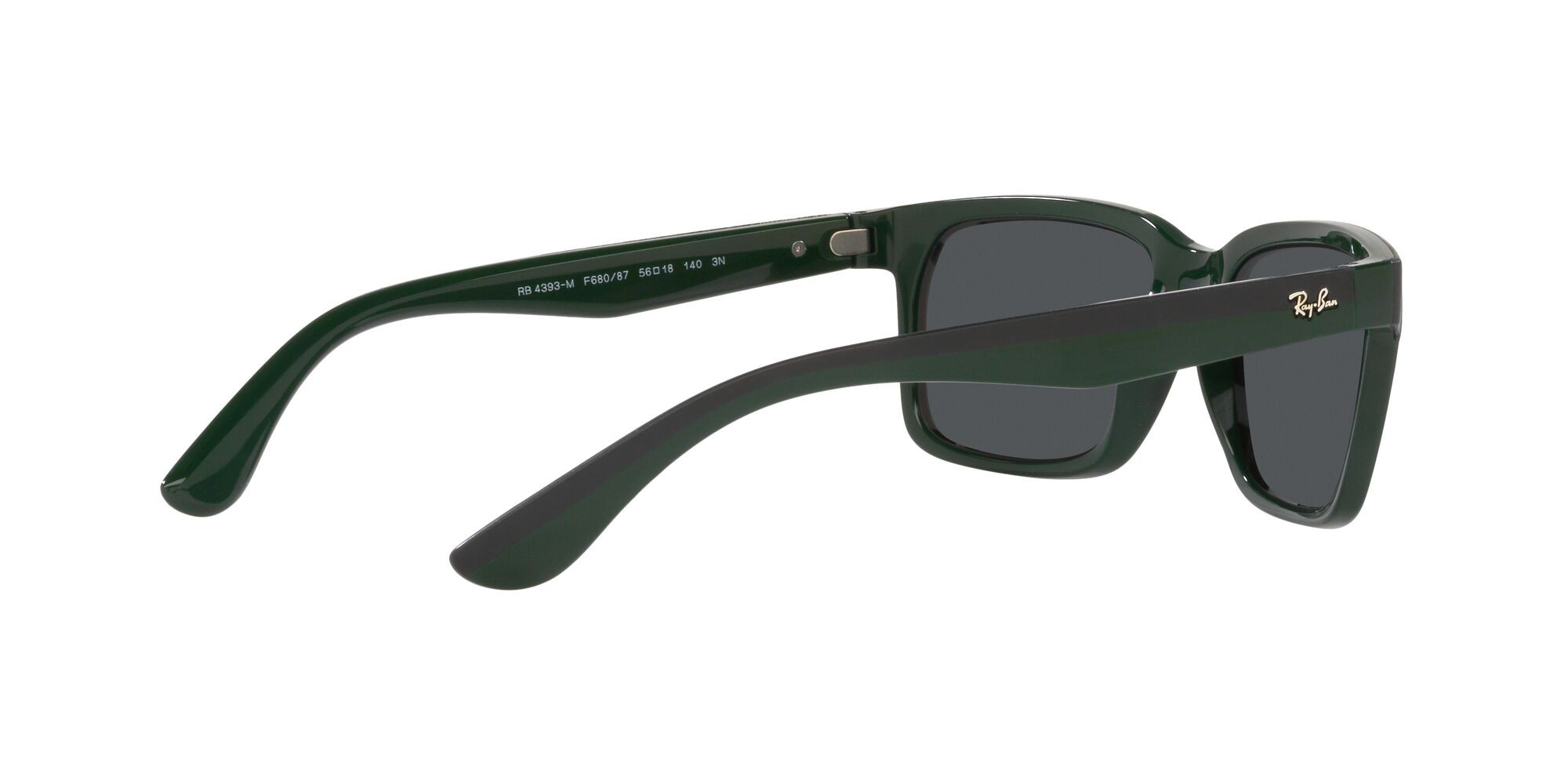 Sonnenbrillen Ray-Ban Scuderia Ferrari RB 4393M (F68087) farbe fiorano green on rubber black form rechteckig gläser grigio scuro