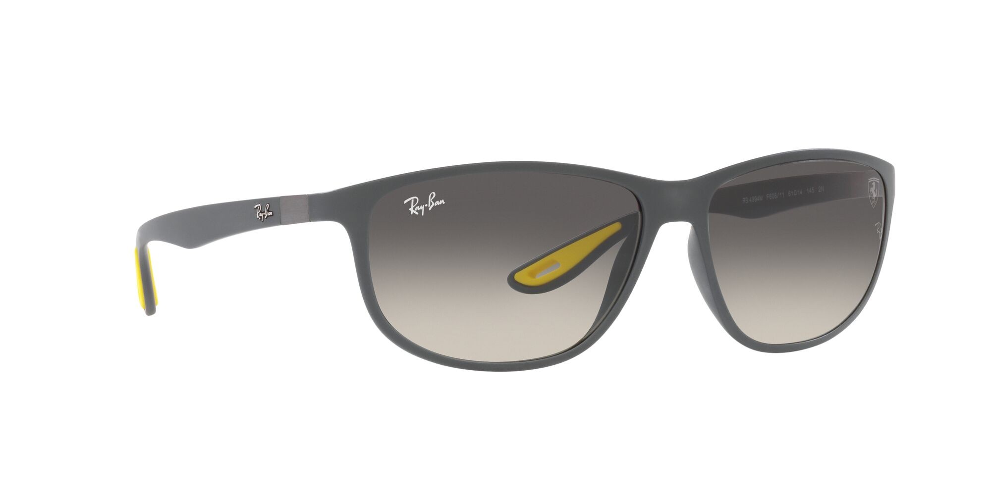 Sonnenbrillen Ray-Ban Scuderia Ferrari RB 4394M (F60811) farbe grigio opaco form quadratisch gläser sfumato grigio
