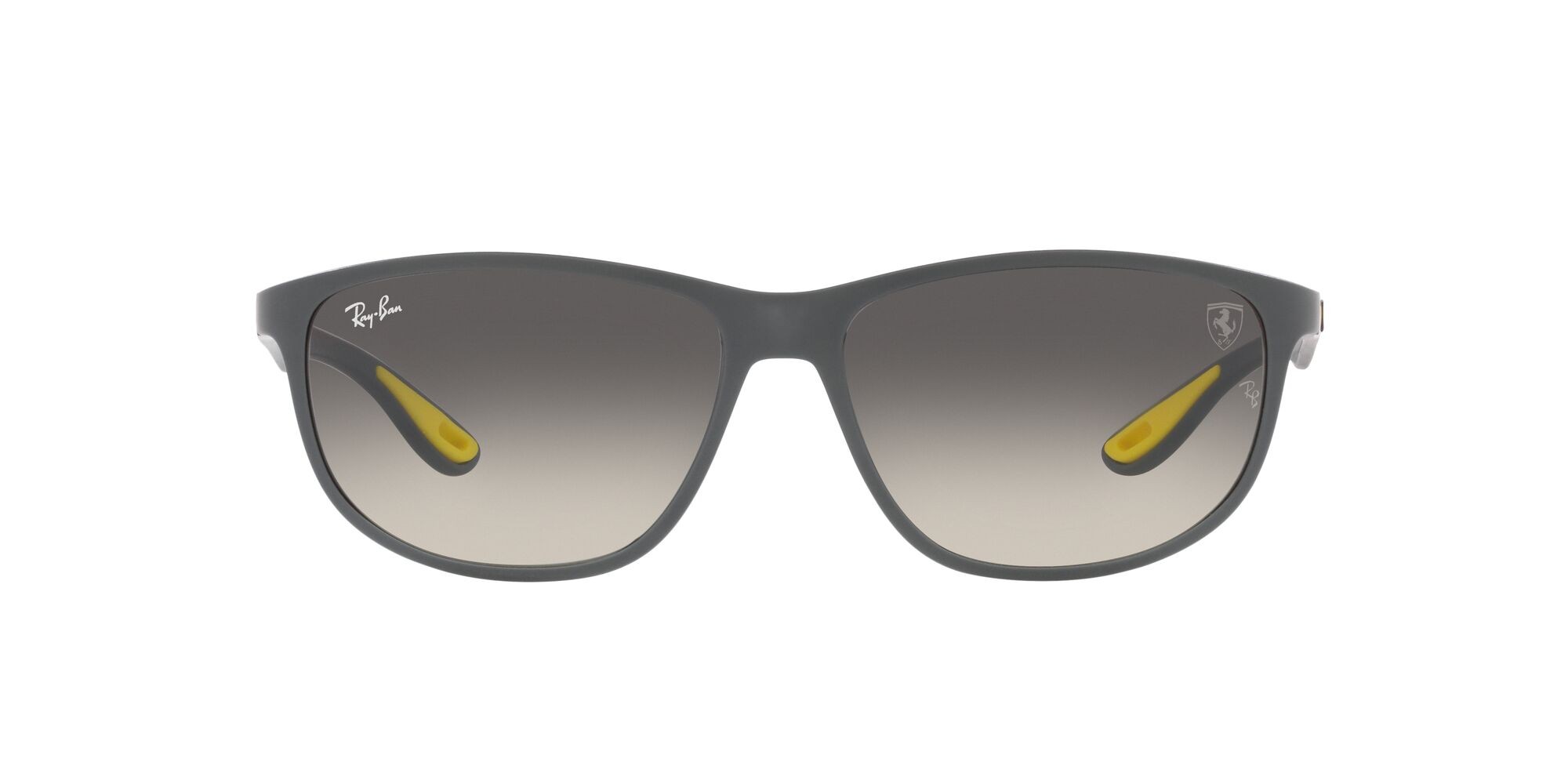 Sonnenbrillen Ray-Ban Scuderia Ferrari RB 4394M (F60811) farbe grigio opaco form quadratisch gläser sfumato grigio