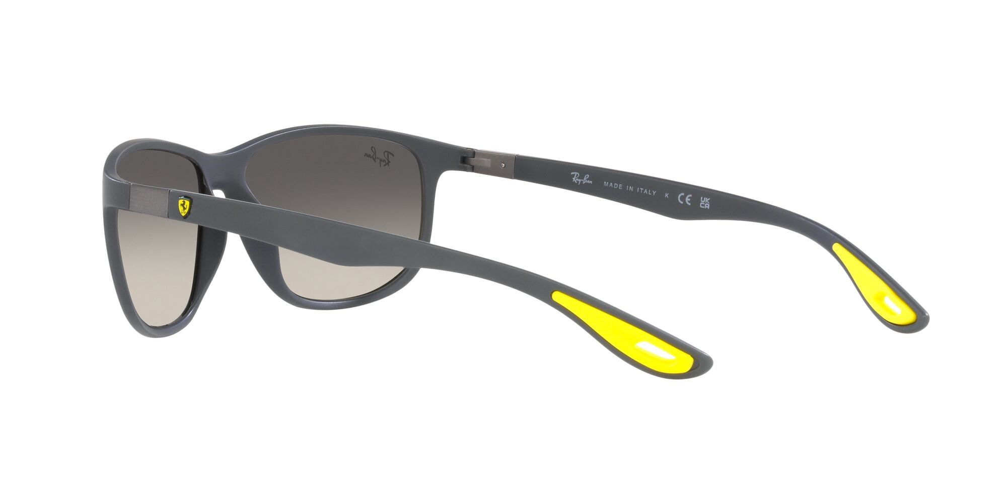 Sonnenbrillen Ray-Ban Scuderia Ferrari RB 4394M (F60811) farbe grigio opaco form quadratisch gläser sfumato grigio